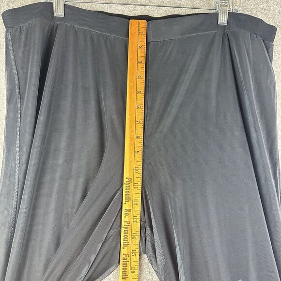 John Mark Chelsea Floral Pants Women XL Wide Leg Pull On Artsy Boho Palazzo Mesh - Picture 15 of 16